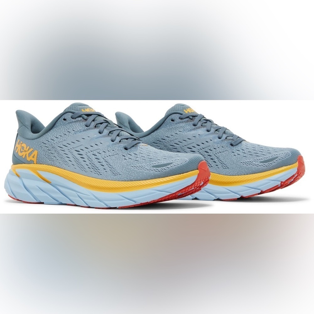 Hoka Clifton 8 'Goblin Blue Mountain Spring' size 10